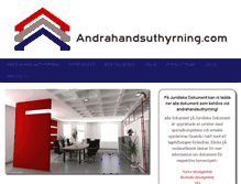 Tablet Screenshot of andrahandsuthyrning.com